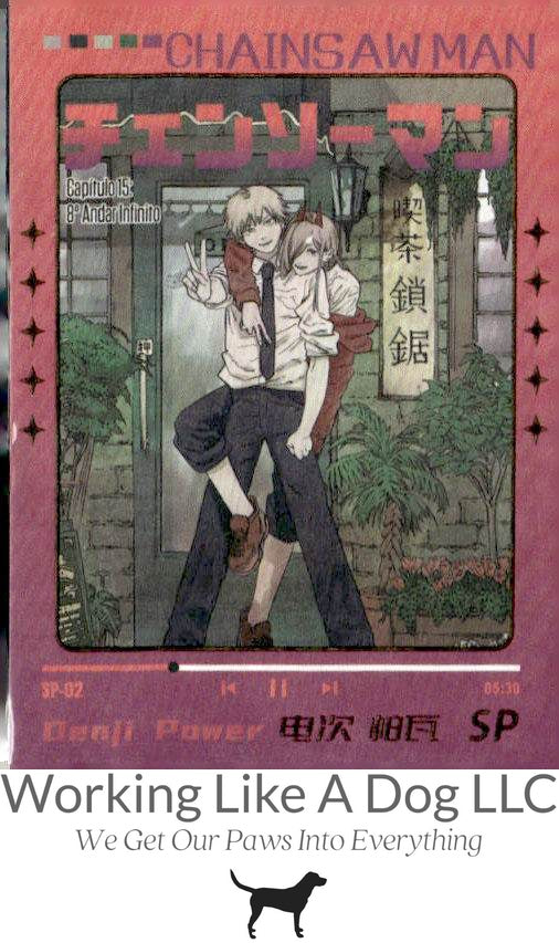 Chainsaw Man trading card #SP-02 Denji & Power