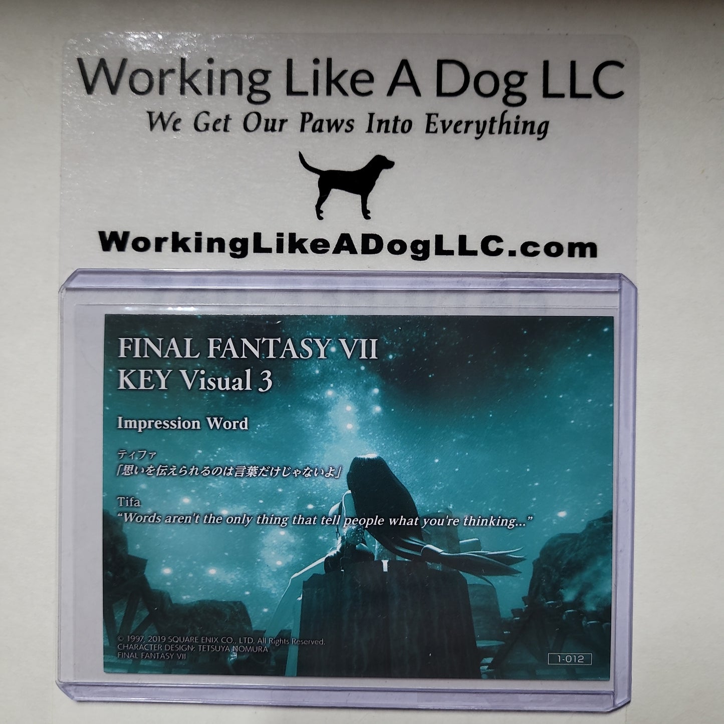 Final Fantasy VII Individual Trading Cards KEY Visual 3 1-012 Holo Foil