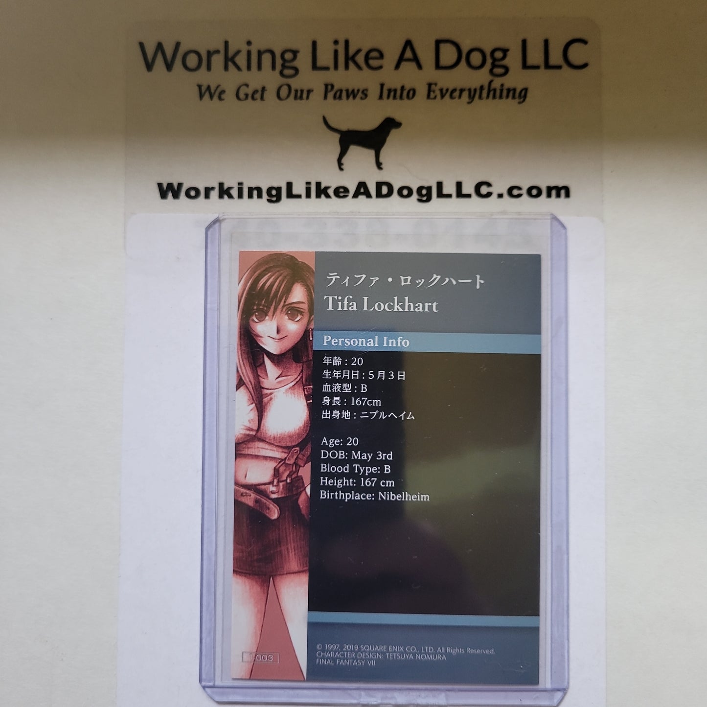 Final Fantasy VII Individual Trading Cards Tifa Lockhart 1-003