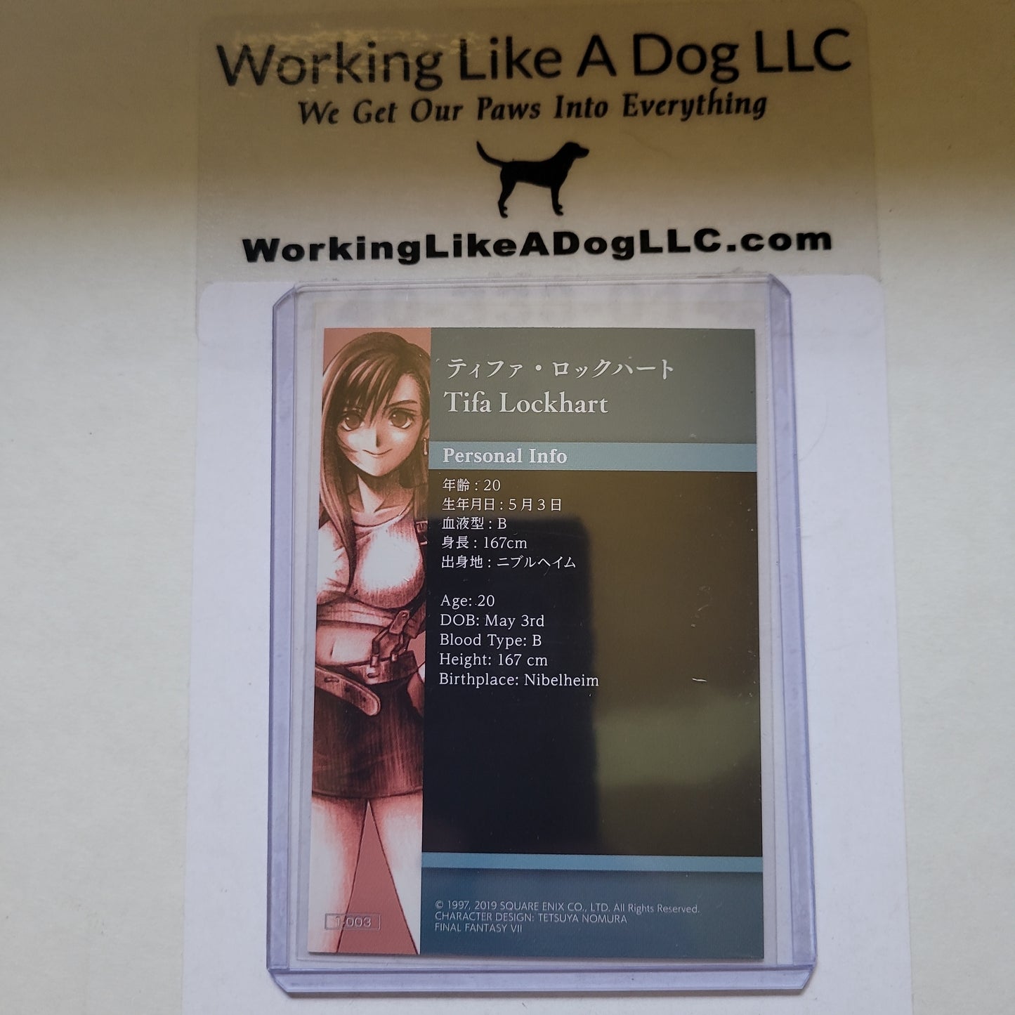 Final Fantasy VII Individual Trading Cards Tifa Lockhart 1-003 Holo Foil