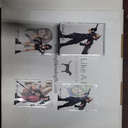 Final Fantasy VII Individual Trading Cards Complete Base Set W/ 3 Variants