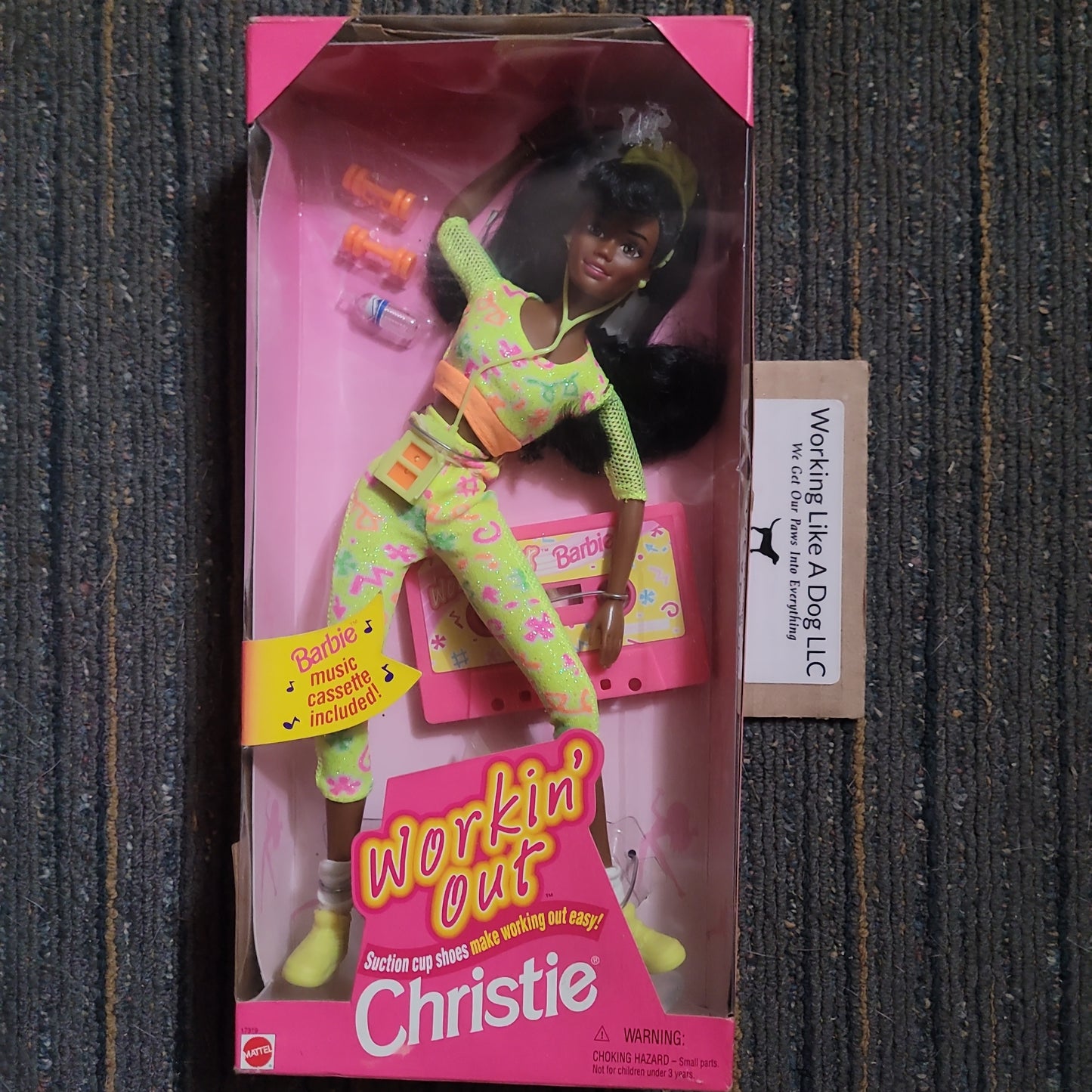 Workin' Out Christie Barbie Doll VTG 1996 Mattel 17319 Music Cassette In Box