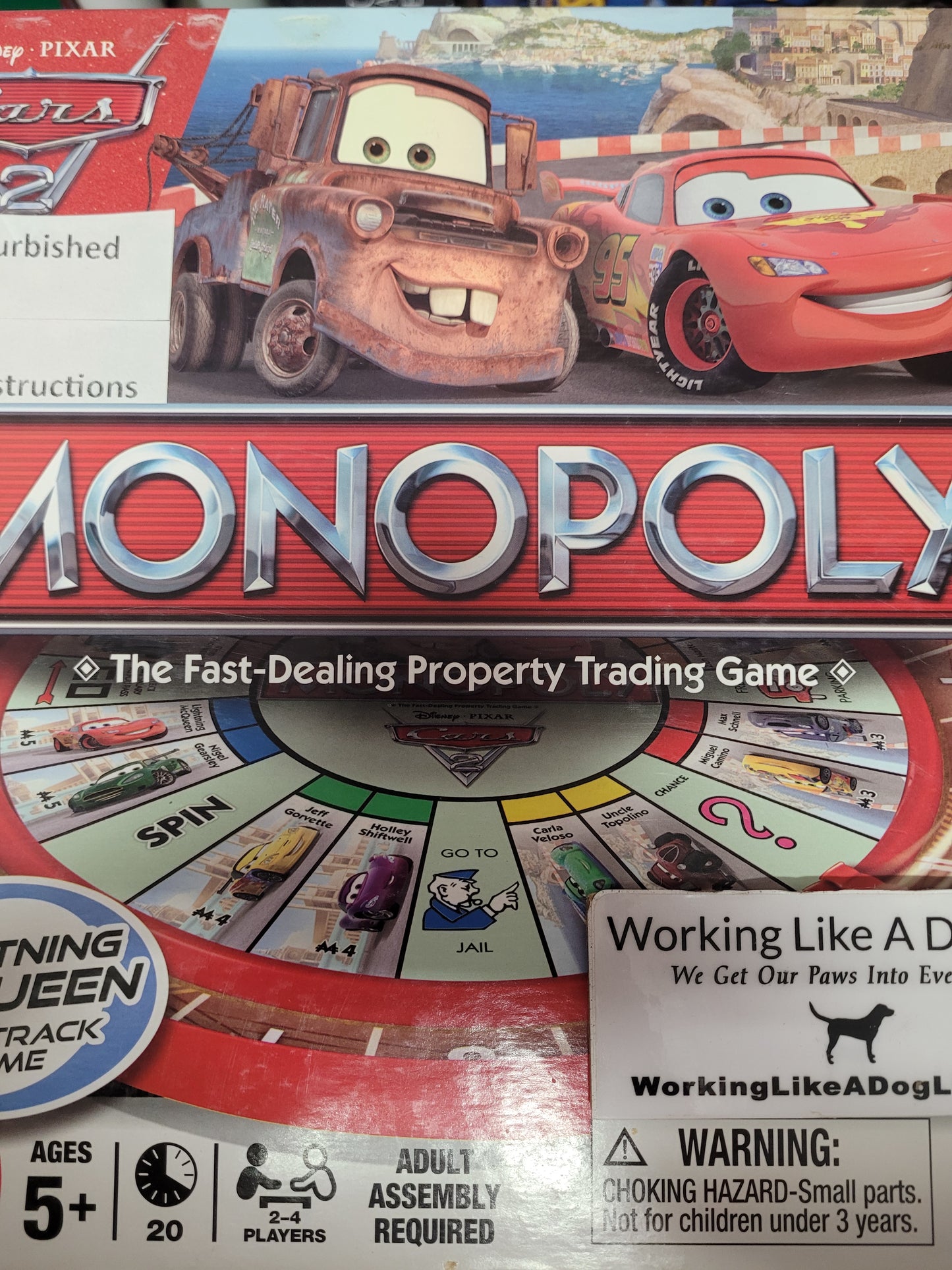 Monopoly Cars 2 (Refurbished) (NO INSTRUCTIONS)